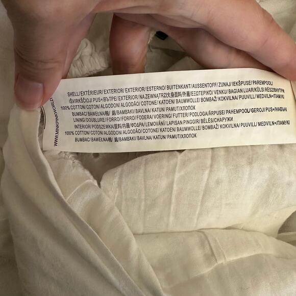 MINKPINK White Eyelet Embroidered Romper XS Boho Romantic Lace Scallop Hem - Picture 11 of 14